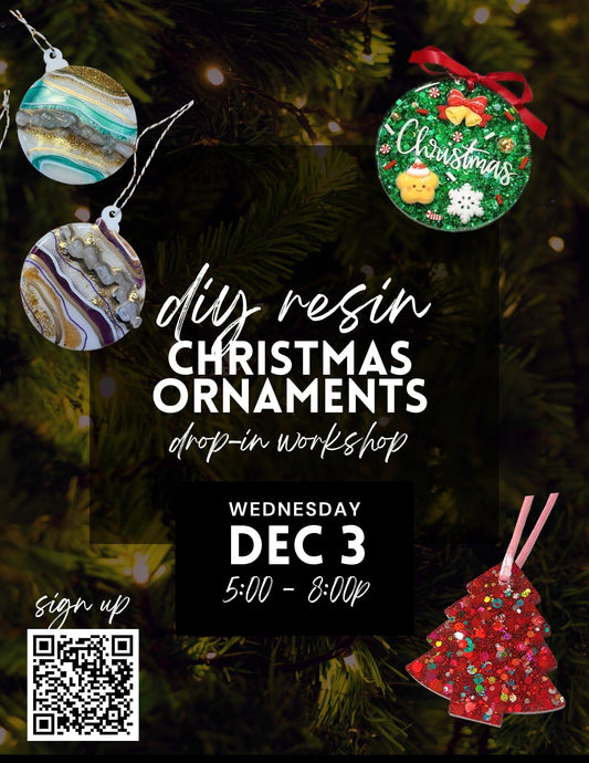 DIY Resin Ornaments Drop-In Workshop - Dec 3