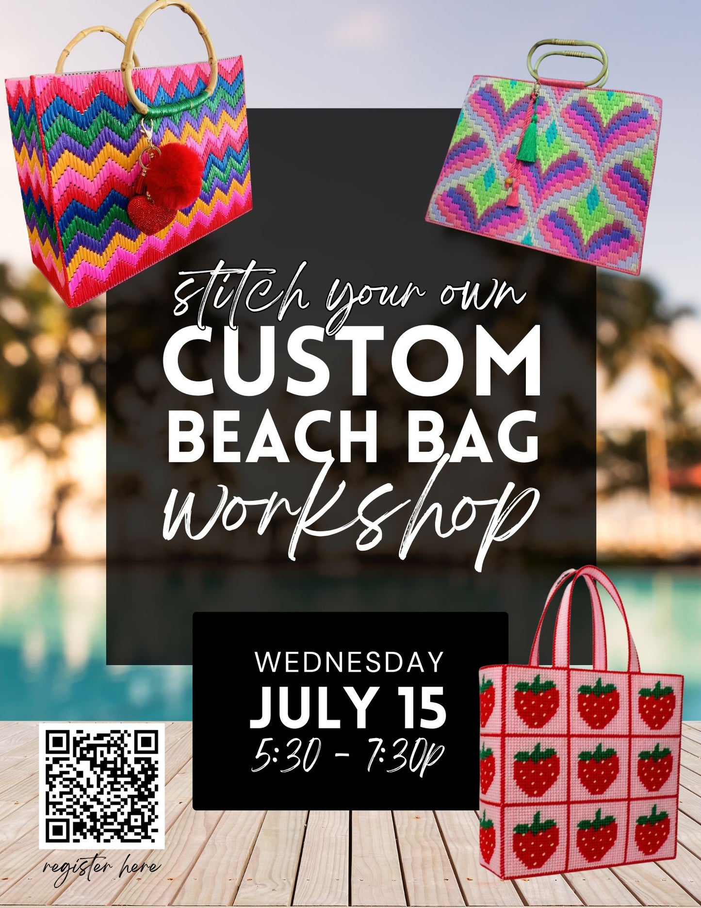 Stitch Your Own Beach Bag Workshop - July 15