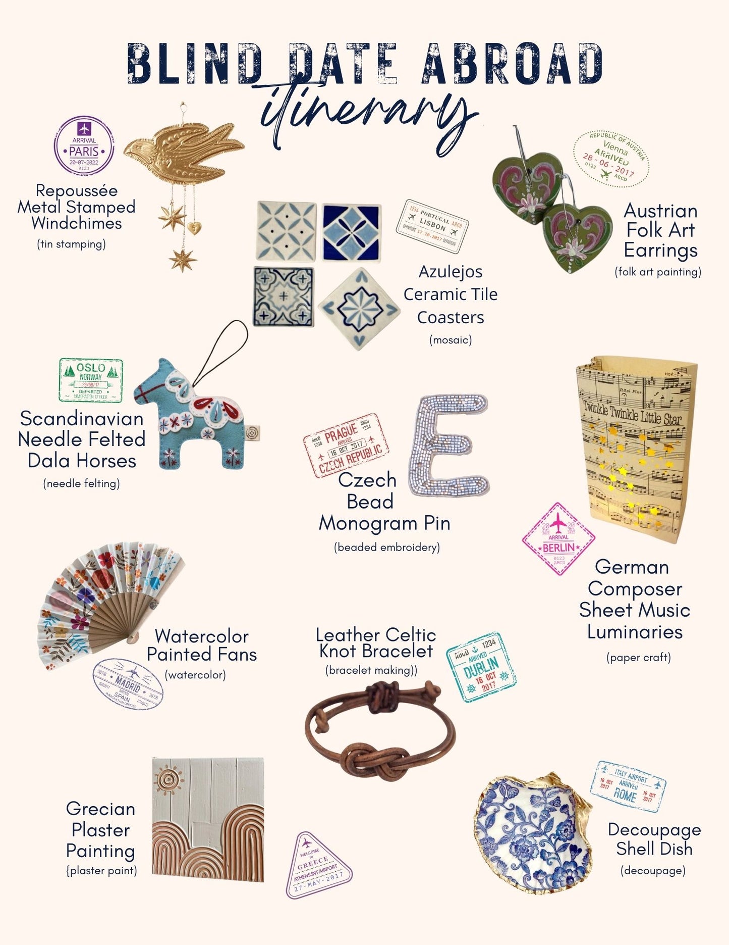 Blind Date Abroad - A Craft Date Around the World - Sept 12th