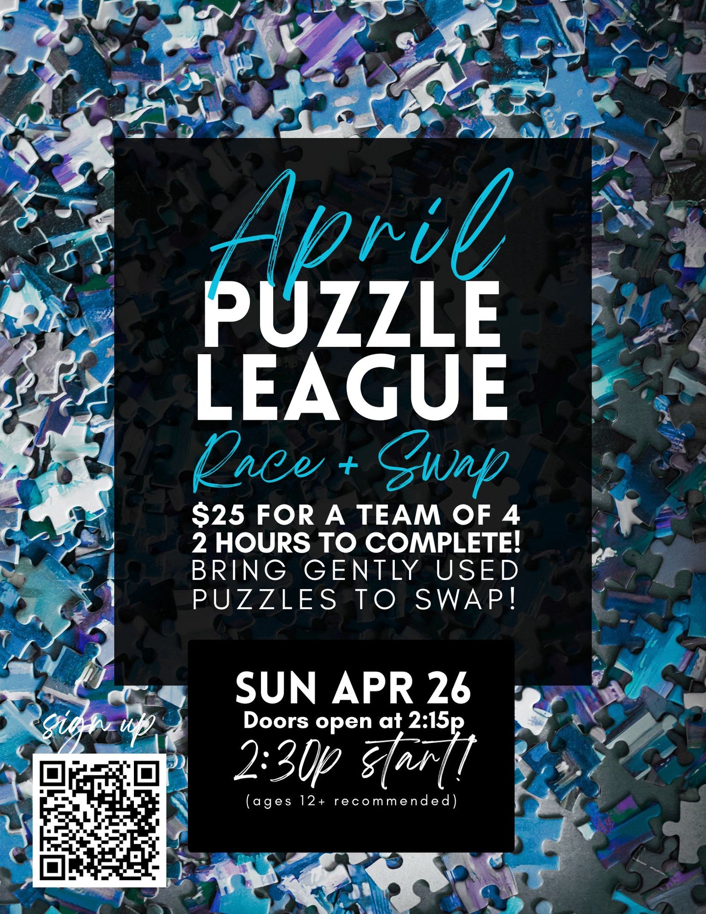 April Puzzle League Race + Swap - April 26