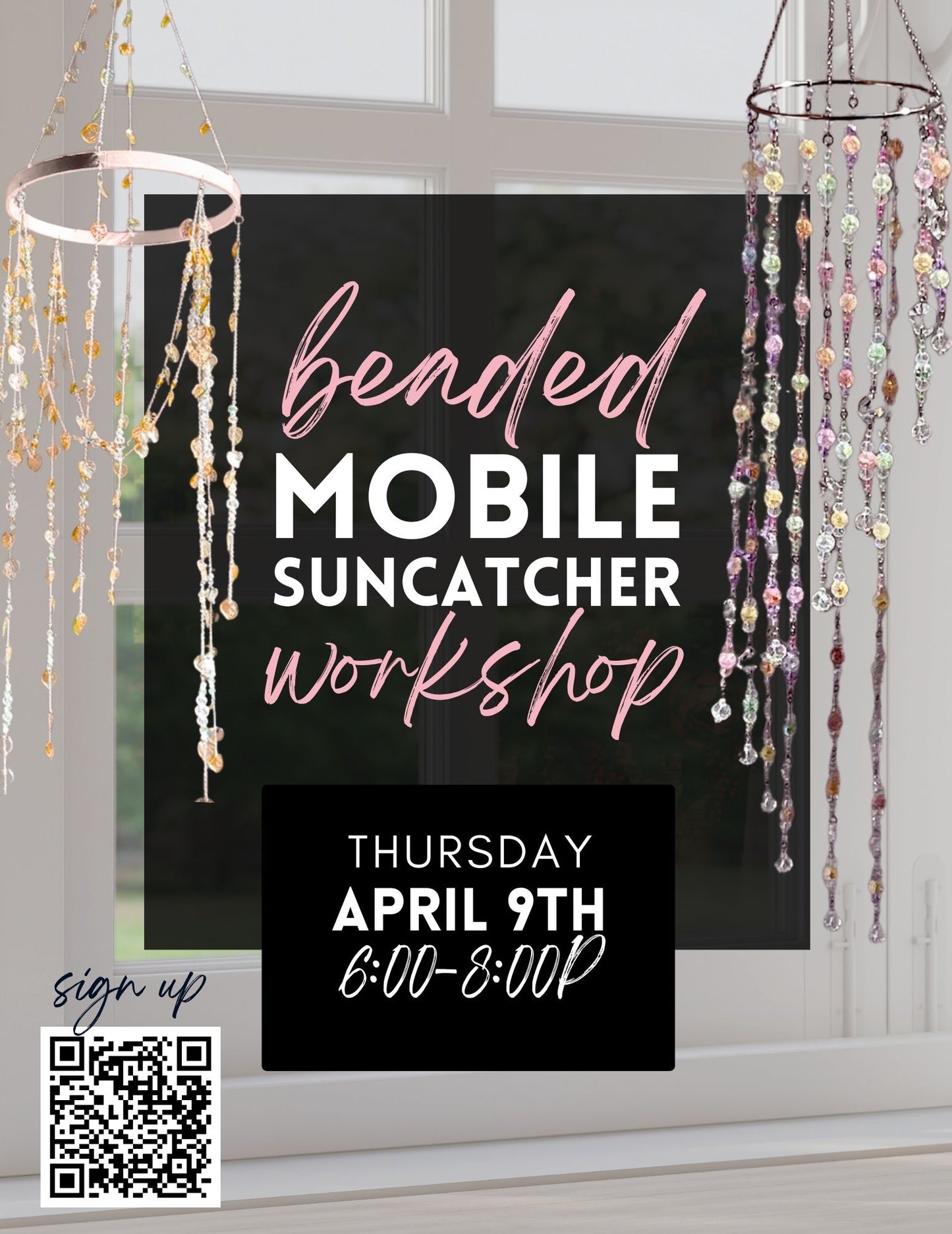 Beaded Mobile Suncatcher Workshop - April 9