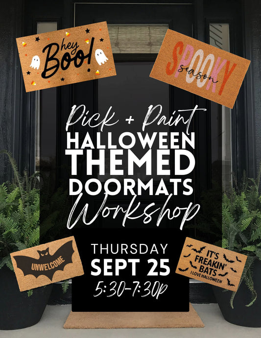 DIY Halloween Themed Doormat Workshop - Sept 25th