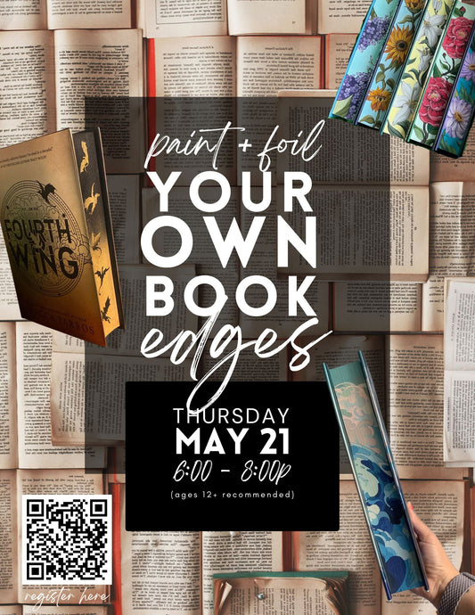 Custom Painted + Foil Book Edge Workshop - May 21