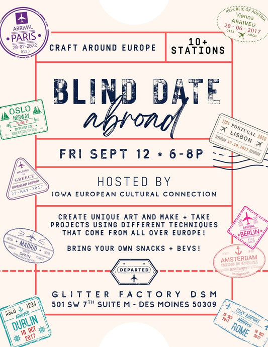 Blind Date Abroad - A Craft Date Around the World - Sept 12th