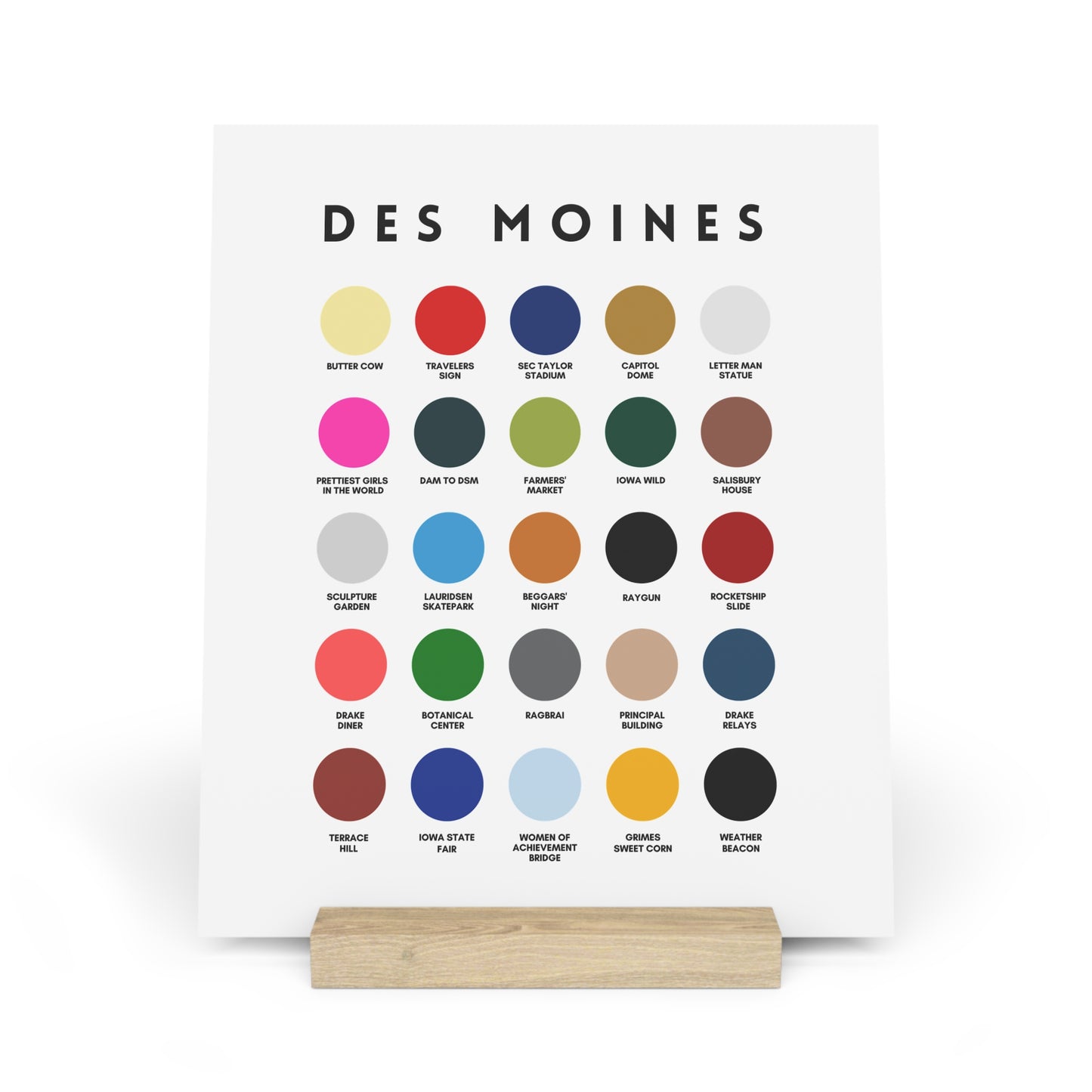 Shades of Des Moines Art Print