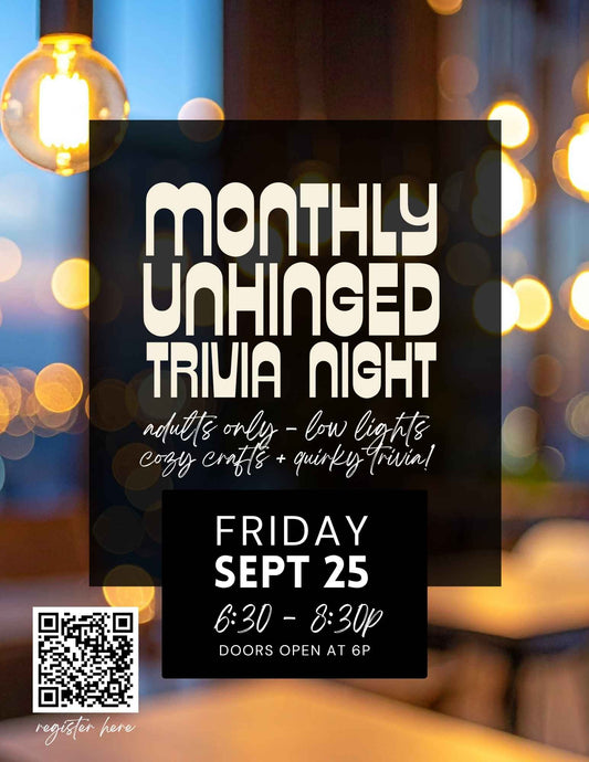 Unhinged Team Trivia Night - Sept 25