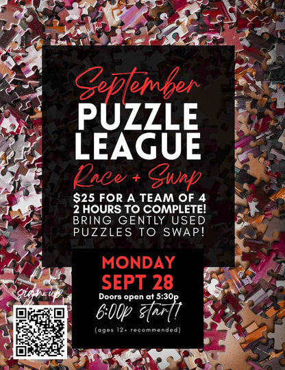 September Puzzle League Race + Puzzle Swap - Sept 28