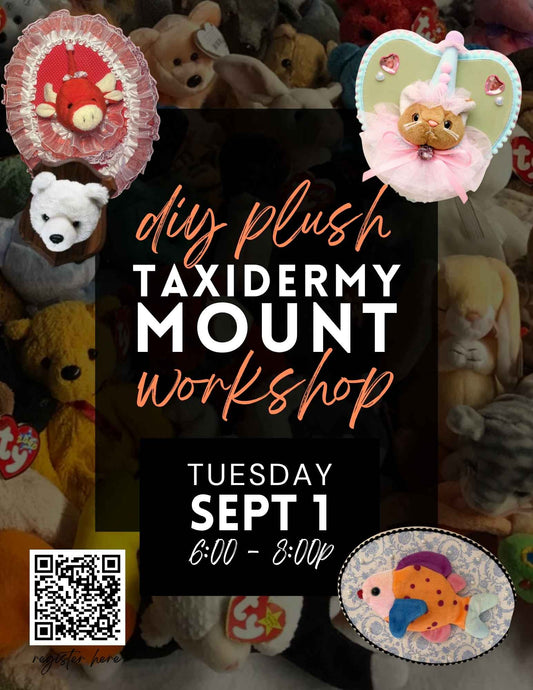 Beanie Baby Taxidermy Workshop - Sept 1