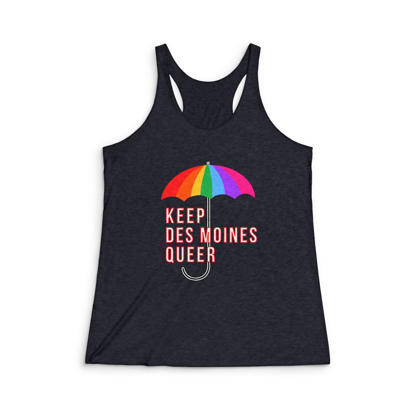 Keep Des Moines Queer Racerback Tank