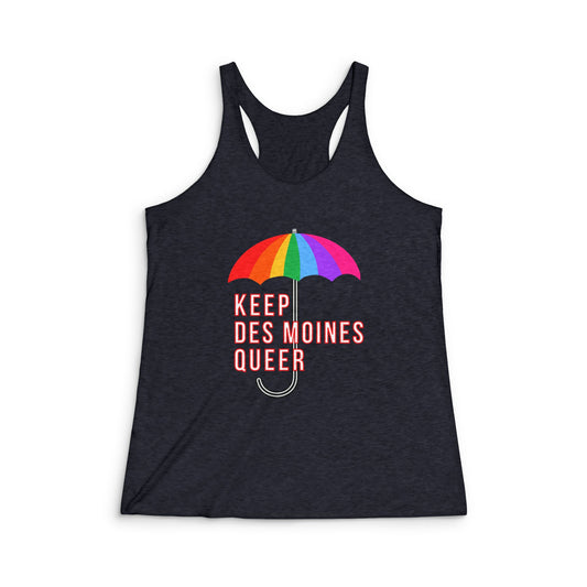 Keep Des Moines Queer Racerback Tank