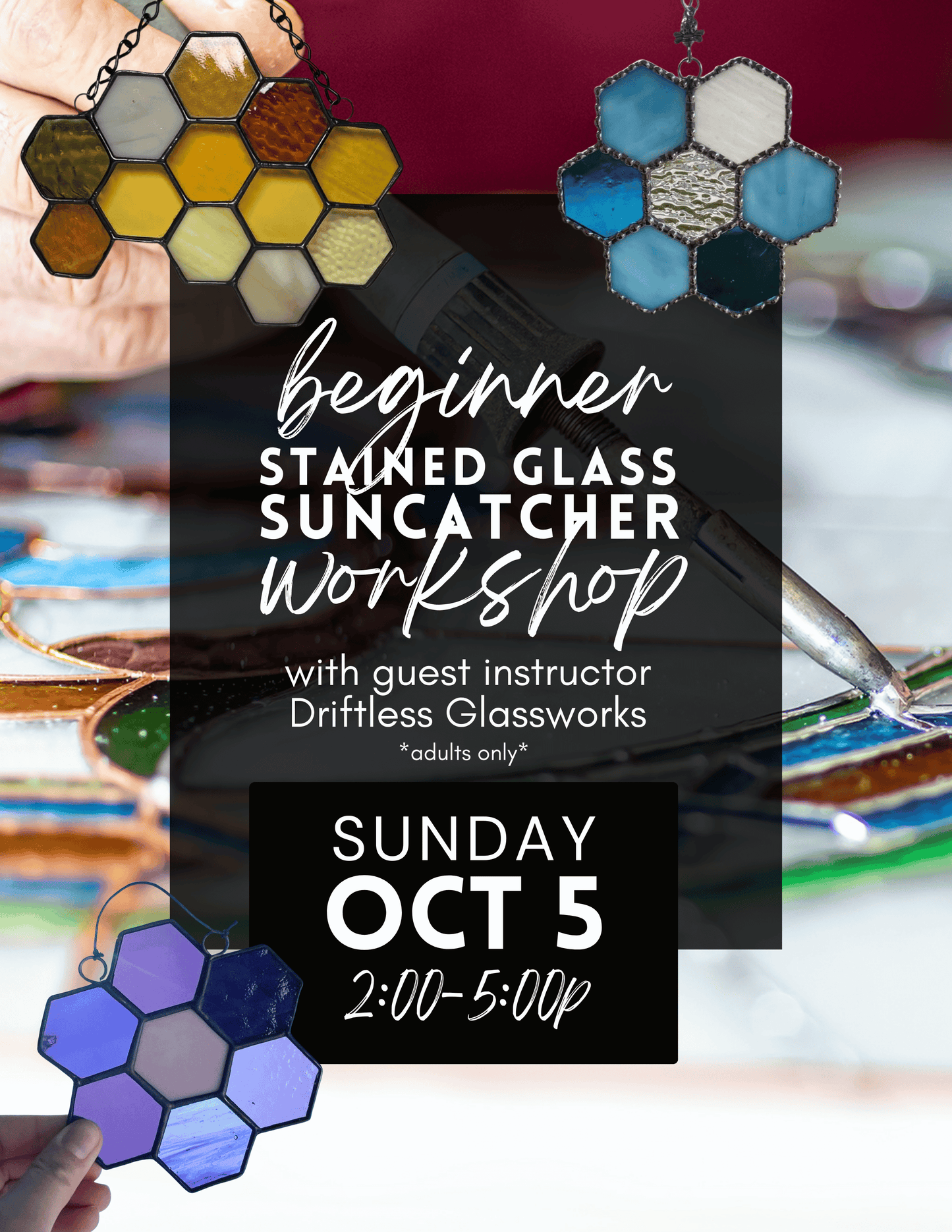 Beginner Stained Glass Workshop - Oct 5