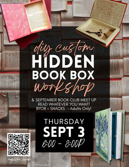 Learn to Make a Hidden Book Box Workshop - Sept 3