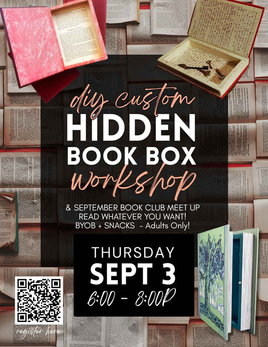 Learn to Make a Hidden Book Box Workshop - Sept 3