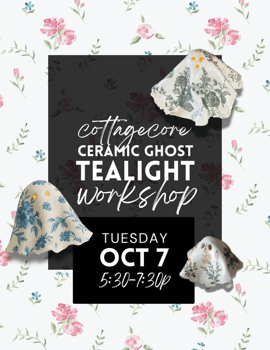 Cottagecore Ceramic Ghost Luminaries - Oct 7th