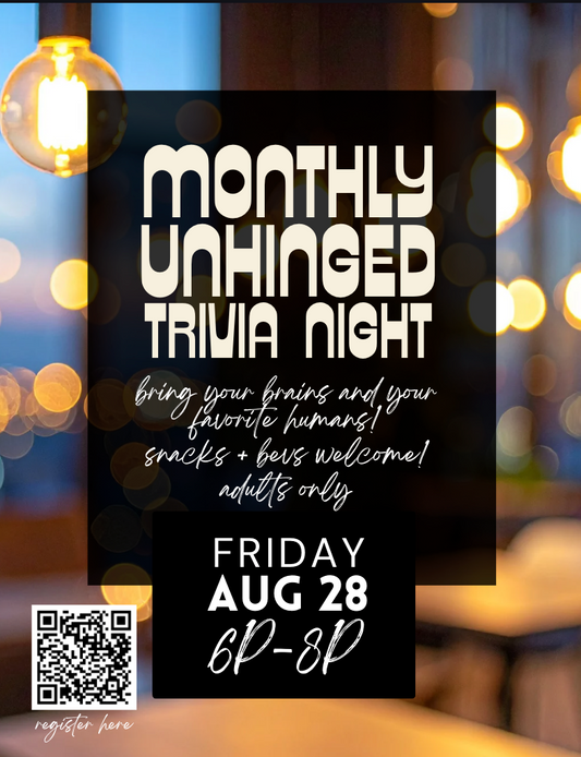 Unhinged Trivia Night - Aug 28