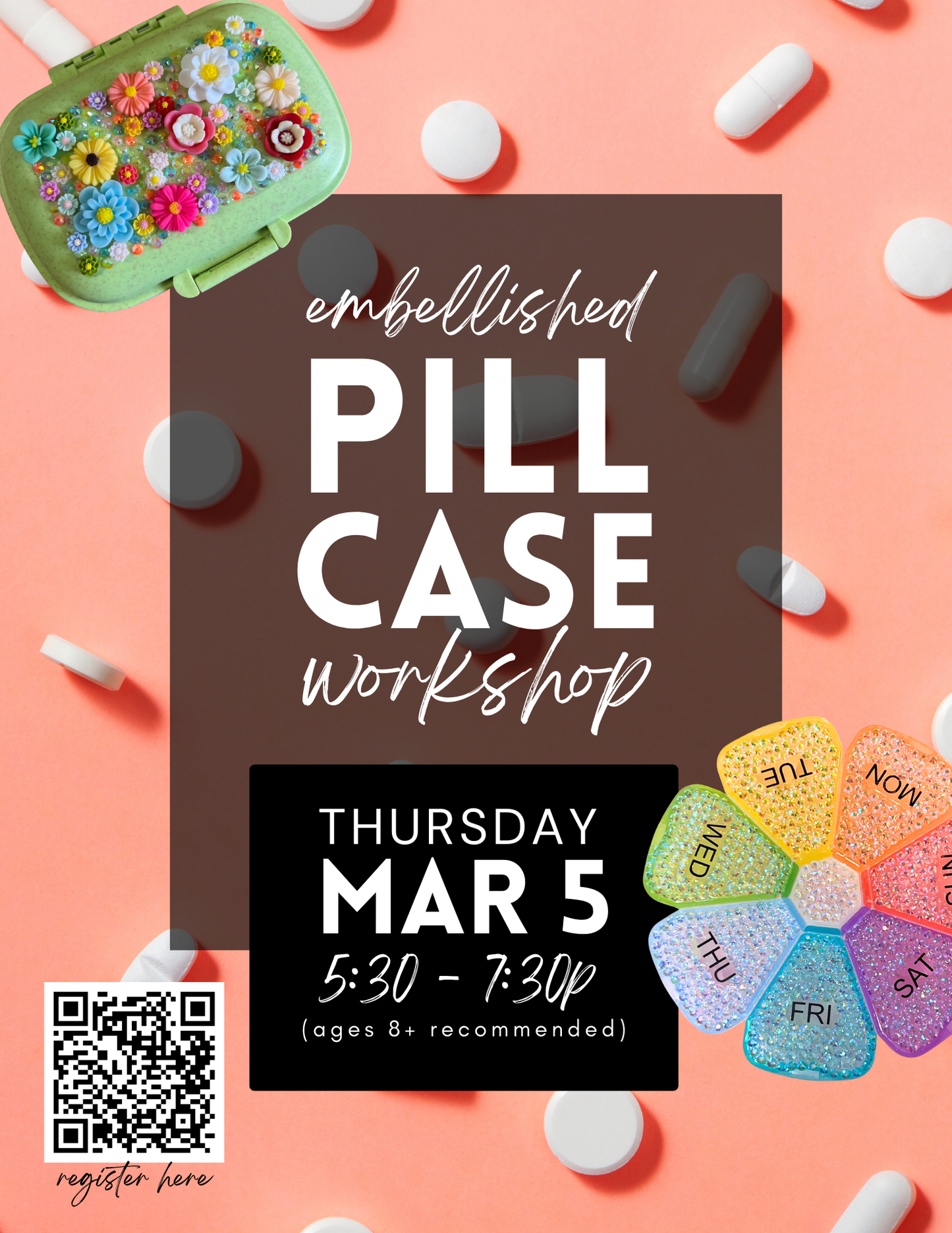 Embellished Pill Case Workshop - March 5th