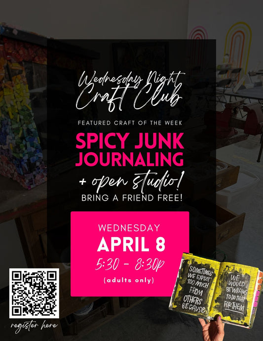 Weekly Craft Club - Spicy Junk Journaling - April 8